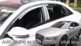 Deflektory Audi A8 (D4) 4D 2009-2017 (USA) DLHÁ VERZIA + zadné