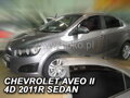 Deflektory CHEVROLET AVEO 4d 2011r. a vyššie (+zadné) SEDAN