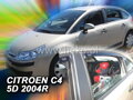 Deflektory CITROEN C4 I od 2004 do 2010 + zadné deflektory