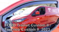 Deflektory FORD TRANSIT CUSTOM II / TOURNEO CUSTOM II od 2023