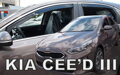 Deflektory KIA CEED III Hatchback od 2017 + zadné deflektory