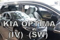 Deflektory KIA Optima 2016 -> (predné + zadné)