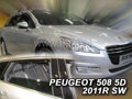 Deflektory PEUGEOT 508 SW od 2011 do 2018 + zadné deflektory