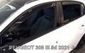Deflektory PEUGEOT 308 III HTB od 2021 + zadné deflektory