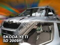 Deflektory SKODA YETI 5D 2009R. a vyššie