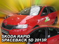 Deflektory ŠKODA RAPID Spaceback 5dv. od roku výroby 2013 a vyššie (+zadné deflektory)