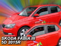 Deflektory ŠKODA FABIA III od roku výroby 2014 do 2021 +zadné deflektory dlhé