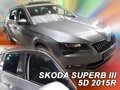Deflektory ŠKODA SUPERB III 5dv. od roku výroby 2015 a vyššie Combi (+zadné deflektory)