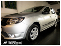 Ochranné lišty dverí Dacia Logan sd/mcw 13R a vyššie, MODEL F-20