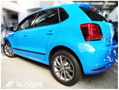 Ochranné lišty dverí VW Polo VI 5dv. 2017 a vyššie, MODEL F-35