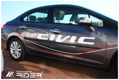 Ochranné lišty dverí Honda Civic 5D sed 12R a vyššie, MODEL F-16/20