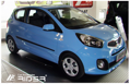 Ochranné lišty dverí Kia Picanto 3D 11R a vyššie, MODEL F-28