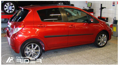 Ochranné lišty dverí Toyota Yaris 5D 11-13R, MODEL F-20