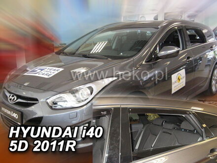 Deflektory HYUNDAI i40 Wagon od 2011 do 2019 + zadné deflektory