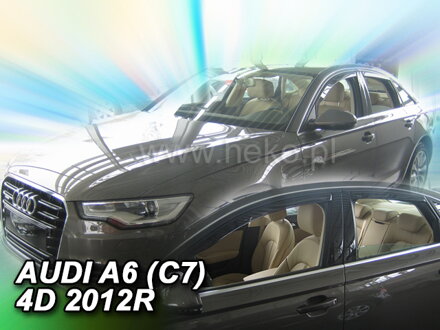 Deflektory AUDI A6 (C7) 2011R.->(+zadné) SEDAN