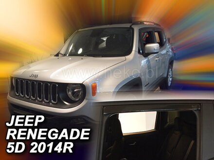 Deflektory JEEP RENEGADE 5D 2014R->(+zadné)
