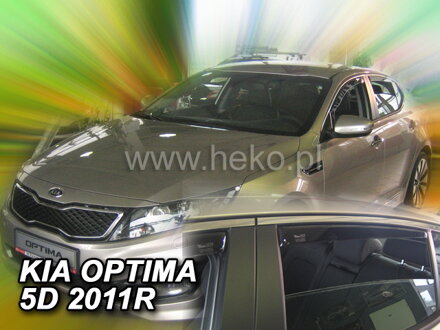 Deflektory KIA OPTIMA III (TF) od 2010 do 2015 + zadné deflektory