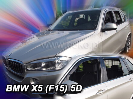 Deflektory BMW X5 (F15) 5D 2013R-> (+zadné )
