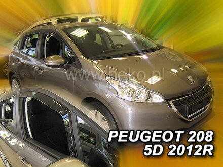Deflektory PEUGEOT 208 5dv od 2012 do 2019