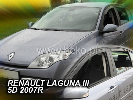 Deflektory RENAULT LAGUNA III 5D 2007R.  a vyššie