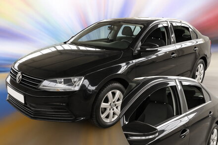 Deflektory VW JETTA sedan od 2011 + zadné deflektory