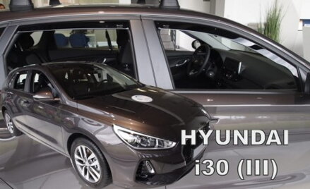 Deflektory HYUNDAI i30 III od 2017 + zadné deflektory