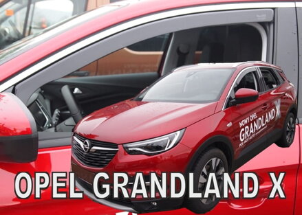 Deflektory Opel Grandland X 5 dverový 2017 a vyššie (+zadné)