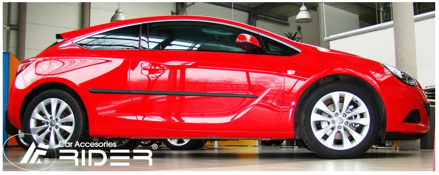 Ochranné lišty dverí Opel Astra IV GTC 12R htb, MODEL F-18