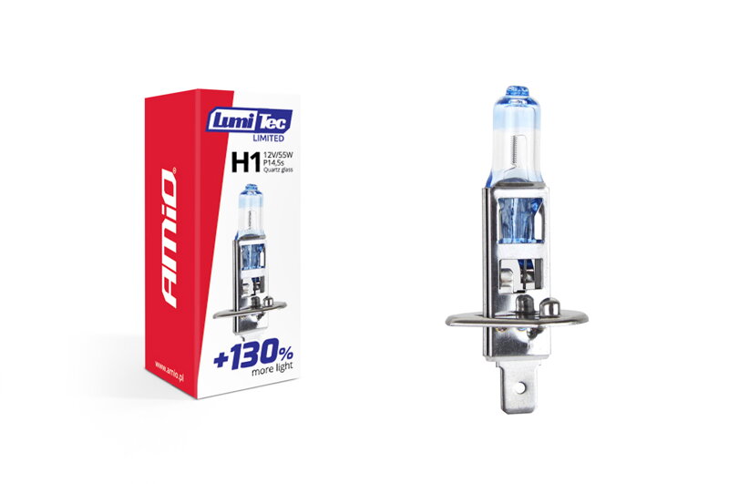Halogénová žiarovka H1 12V 55W LumiTec LIMITED +130% Halogénová žiarovka H1 12V 55W LumiTec LIMITED +130%