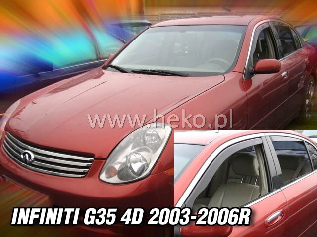 Deflektory INFINITI G-35 4D 2003-2006R (+zadné) Deflektory INFINITI G-35 4D 2003-2006R (+zadné)
