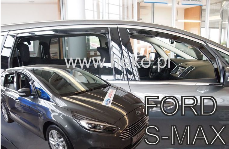 Deflektory FORD S-MAX II od 2014 + zadné deflektory