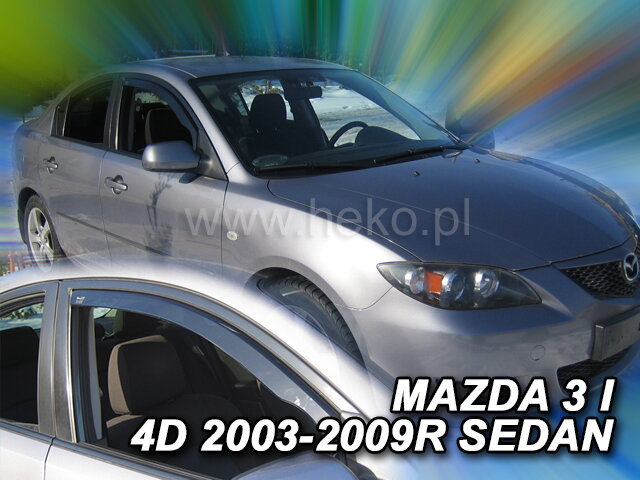 Deflektory MAZDA 3 I 4D 2003-2009R.SEDAN Deflektory MAZDA 3 I 4D 2003-2009R.SEDAN