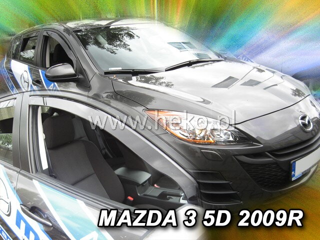 Deflektory MAZDA 3 4/5d 2008-2014R. Deflektory MAZDA 3 4/5d 2008-2014R.