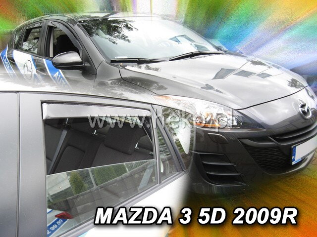 Deflektory MAZDA 3 5d 2008-2014R. (+zadné) HTB Deflektory MAZDA 3 5d 2008-2014R. (+zadné) HTB