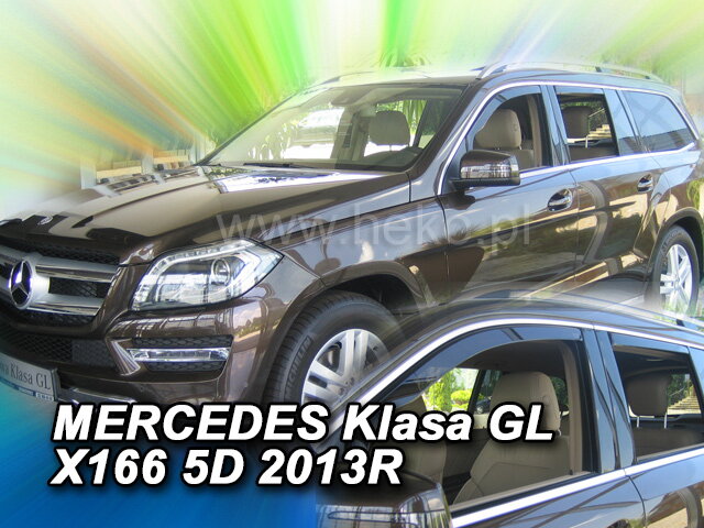 Deflektory MERCEDES klasa GL X166 5D 2013R->(+zadné) Deflektory MERCEDES klasa GL X166 5D 2013R->(+zadné)