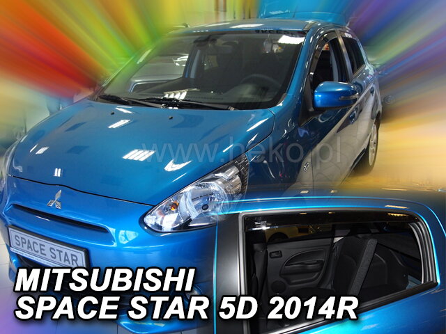 Deflektory MITSUBISHI SPACE STAR 5D 2014R->(+zadné) Deflektory MITSUBISHI SPACE STAR 5D 2014R->(+zadné)