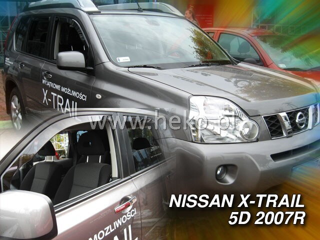 Deflektory NISSAN X-TRAIL II (T31) 5D od roku 2007 do 2013 (+zadné) Deflektory NISSAN X-TRAIL II (T31) 5D od roku 2007 do 2013 (+zadné)
