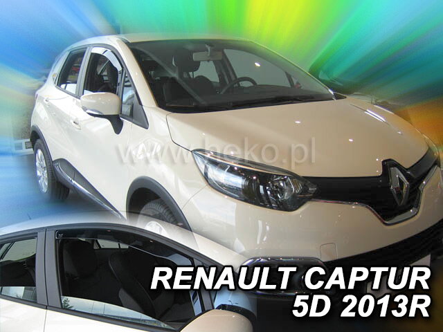 Deflektory RENAULT CAPTUR 5D 2013R-> Deflektory RENAULT CAPTUR 5D 2013R->