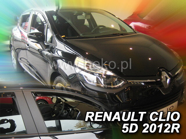 Deflektory RENAULT CLIO IV 5D 2012R-> Deflektory RENAULT CLIO IV 5D 2012R->