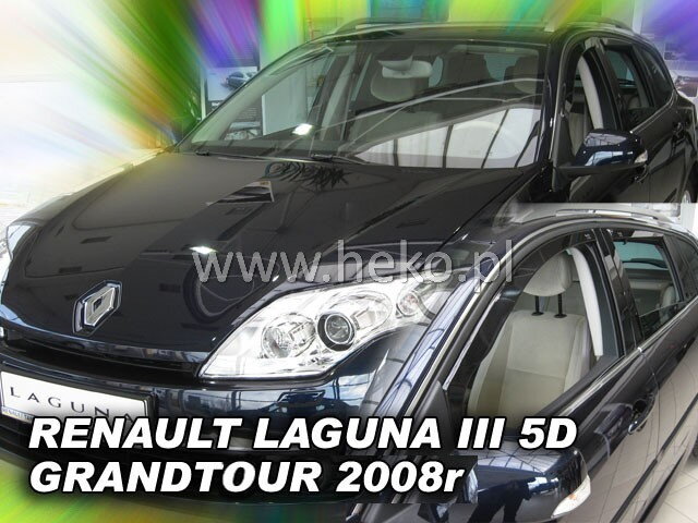 Deflektory RENAULT LAGUNA III GRANDTOUR 5D 2008R. a vyššie (+zadné) Deflektory RENAULT LAGUNA III GRANDTOUR 5D 2008R. a vyššie (+zadné)