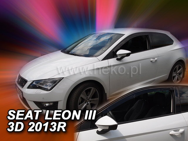 Deflektory SEAT LEON III 3D 2013R-> Deflektory SEAT LEON III 3D 2013R->