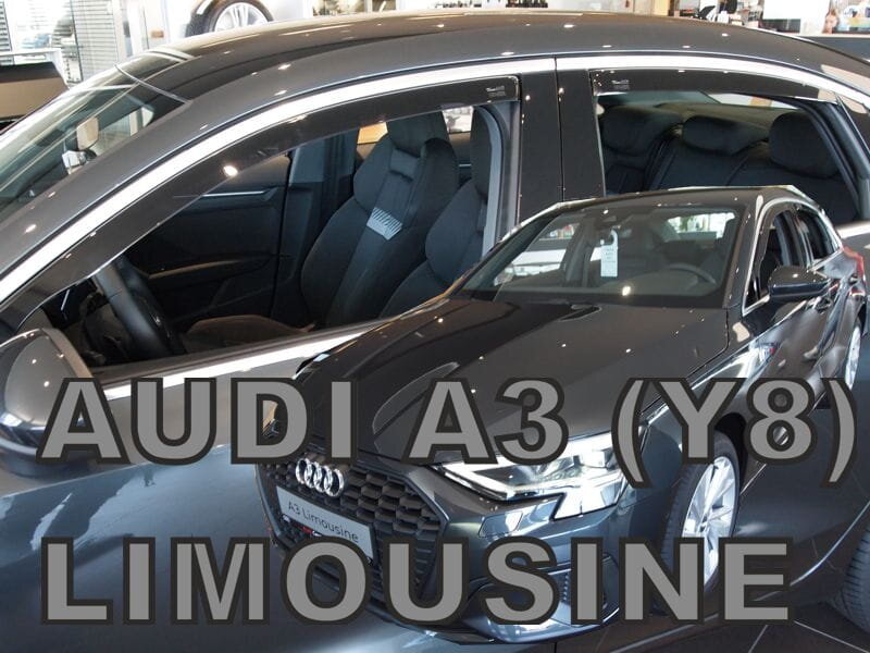 Deflektory Audi A3 (Y8) Limousine 4D 2020 + zadné Deflektory Audi A3 (Y8) Limousine 4D 2020 + zadné