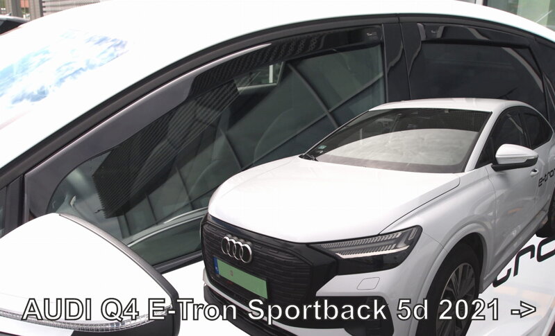 Deflektory Audi Q4 E-Tron Sportback 5D 2021 a vyššie (+ zadné) Deflektory Audi Q4 E-Tron Sportback 5D 2021 a vyššie (+ zadné)