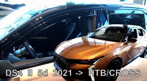 Deflektory DS 4 II 5D HTB 2021-> / DS 4 CROSS II 5D 2021 + zadné Deflektory DS 4 II 5D HTB 2021-> / DS 4 CROSS II 5D 2021 + zadné