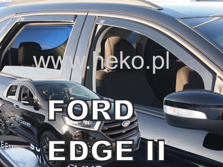 Deflektory FORD Edge II od 2014 do 2023 + zadné deflektory Deflektory FORD Edge II od 2014 do 2023 + zadné deflektory