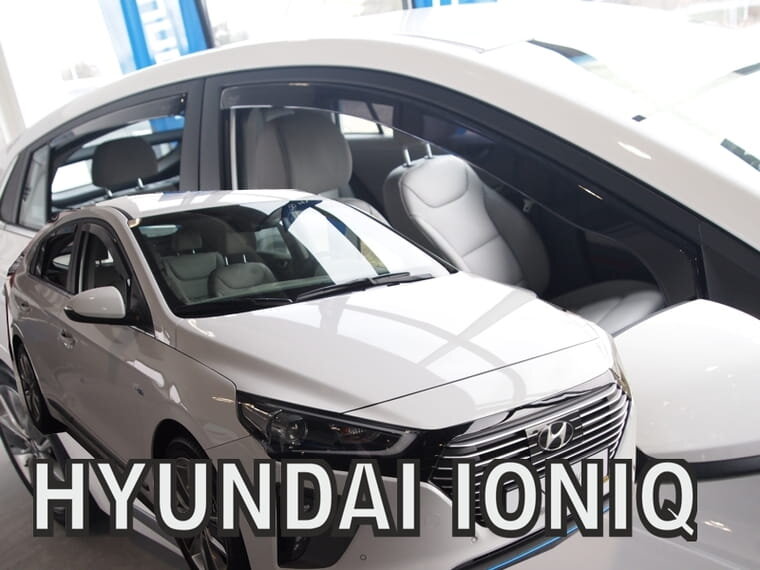Deflektory HYUNDAI IONIQ od 2017 + zadné deflektory Deflektory HYUNDAI IONIQ od 2017 + zadné deflektory