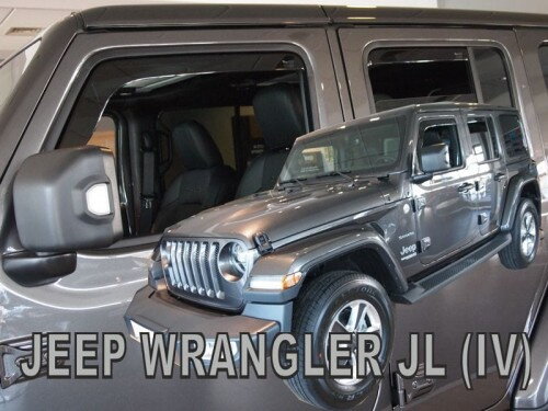 Deflektory JEEP Wrangler 2019-> (predné + zadné) Deflektory JEEP Wrangler 2019-> (predné + zadné)