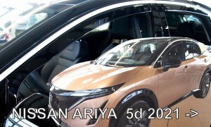 Deflektory Nissan Ariya 5D r. 2022 + zadné kryty Deflektory Nissan Ariya 5D r. 2022 + zadné kryty