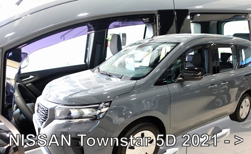 Deflektory NISSAN TOWNSTAR 5D 2021-> (+zadné) Deflektory NISSAN TOWNSTAR 5D 2021-> (+zadné)