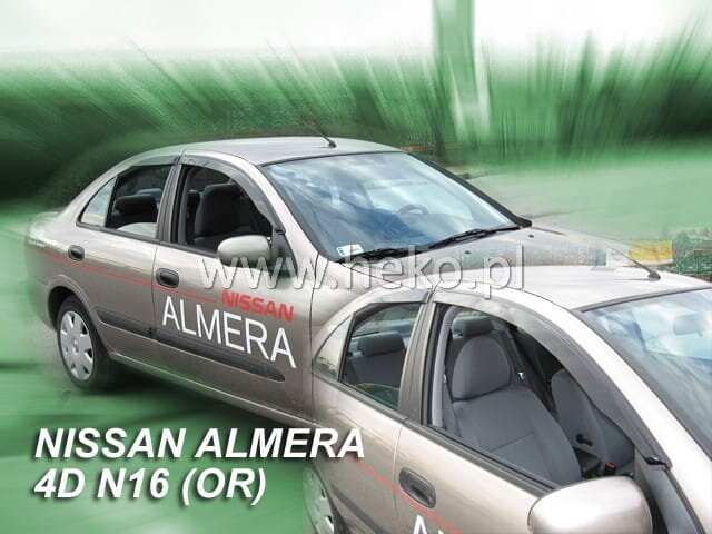 Deflektory Nissan Almera N16 4/5D 2000-2006 Deflektory Nissan Almera N16 4/5D 2000-2006